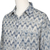 Men's cotton long sleeve shirt, 'Ikat Stories' - India Ikat Print Blue Cotton Men's Shirt with Long Sleeves (image 2f) thumbail