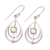 Peridot dangle earrings, 'Glossy Drops' - Drop-Shaped Peridot Dangle Earrings from India
