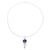 Citrine and lapis lazuli pendant necklace, 'Majestic Spiral' - Citrine and Lapis Lazuli Spiral Necklace from India (image 2c) thumbail