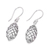 Sterling silver dangle earrings, 'Elegant Weave' - Sterling Silver Openwork Weave Dangle Earrings from India (image 2c) thumbail