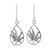 Sterling silver dangle earrings, 'Precious Palms' - Handcrafted Sterling Silver Palm Leaf Dangle Earrings