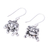 Sterling silver chandelier earrings, 'Dancing Jhumki' - Sterling Silver Dotted Statement Jhumki Chandelier Earrings (image 2c) thumbail