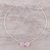 Collar colgante de cuarzo rosa, 'Delightful Duet' - Collar colgante de doble disco de cuarzo rosa y plata de ley