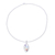 Multi-gemstone pendant necklace, 'Rainbow Within' - Multi-Gemstone and Sterling Silver Ellipse Pendant Necklace (image 2c) thumbail