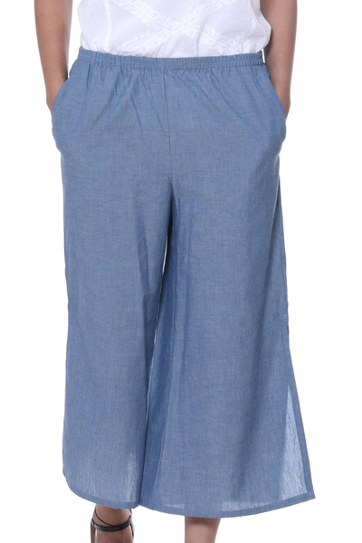 Pull-on Crop Trousers - Crop trouser - Damart.co.uk