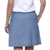 Cotton skirt, 'Spring Feast' - Blue Cotton Floral Embroidered Short Casual Skirt (image 2c) thumbail