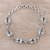 Prasiolite link bracelet, 'Verdant Mist' - India Handcrafted Prasiolite and Sterling Silver Bracelet (image 2) thumbail