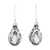 Prasiolite dangle earrings, 'Verdant Mist' - Prasiolite and Sterling Silver Dangle Earrings from India thumbail