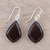 Smoky quartz dangle earrings, 'Faceted Drama' - Smoky Quartz and Sterling Silver Teardrop Dangle Earrings (image 2b) thumbail