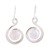 Rainbow moonstone dangle earrings, 'Rainbow Swirl' - Swirl Motif Rainbow Moonstone Dangle Earrings from India thumbail