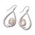Gold accented labradorite dangle earrings, 'Endear' - Gold Accent Labradorite Dangle Earrings from India (image 2c) thumbail