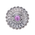 Amethyst cocktail ring, 'Beautiful Bloom' - Sterling Silver Amethyst Openwork Flower Cocktail Ring thumbail