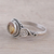 Citrine cocktail ring, 'Assam Allure' - Spiral Motif Citrine Cocktail Ring from India (image 2b) thumbail