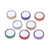 Aluminum and glass tea lights, 'Festive Colors' (set of 8) - Sparkling Assorted Colors Resin-Coated Tea Lights (Set of 8) (image 2c) thumbail