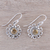 Citrine dangle earrings, 'Gleaming Bloom' - Gleaming Citrine Dangle Earrings Crafted in India (image 2b) thumbail