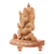 Escultura de madera - Escultura de madera hindú ganesha kadam tallada a mano