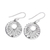 Sterling silver dangle earrings, 'Abundant Rays' - Sterling Silver Openwork Circle Dangle Earrings from India (image 2c) thumbail
