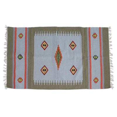 Handwoven Wool Dhurrie Rug from India (3x5)