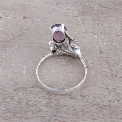 2.5-Carat Amethyst Cocktail Ring from India - Lavender Charm | NOVICA