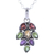Multi-gemstone pendant necklace, 'Sparkling Pinecone' - 4-Carat Multi-Gemstone Pendant Necklace from India