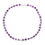 Amethyst beaded necklace, 'Beaded Beauty in Purple' - Amethyst and Sterling Silver Beaded Necklace from India (image 2c) thumbail