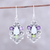 Multi-gemstone dangle earrings, 'Sparkling Glory' - Sparkling Multi-Gemstone Dangle Earrings from India