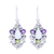 Multi-gemstone dangle earrings, 'Sparkling Glory' - Sparkling Multi-Gemstone Dangle Earrings from India