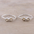 Citrine toe rings, 'Twin Elegance' - Sparkling Citrine Toe Rings Crafted in India (image 2) thumbail