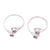 Amethyst toe rings, 'Lovely Trend' (pair) - Faceted Amethyst Toe Rings Crafted in India (Pair) thumbail