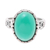 Onyx cocktail ring, 'Glamorous Beauty in Green' - Oval Onyx Cocktail Ring in Green from India thumbail