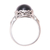 Onyx cocktail ring, 'Glamorous Beauty in Black' - Oval Onyx Cocktail Ring in Black from India (image 2e) thumbail