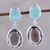 Smoky quartz and chalcedony dangle earrings, 'Dip Into Dusk' - Smoky Quartz and Chalcedony Sterling Silver Dangle Earrings (image 2) thumbail