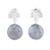 Labradorite dangle earrings, 'Misty Twilight' - Faceted Labradorite and Sterling Silver Dangle Earrings thumbail
