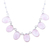 Rose quartz and labradorite pendant necklace, 'Pink Petals' - Faceted Oval Rose Quartz and Labradorite Pendant Necklace (image 2c) thumbail
