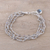 Labradorite link bracelet, 'Aurora Sparkle' - Natural Labradorite Link Bracelet from India (image 2) thumbail