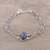 Labradorite pendant bracelet, 'Fascinating Egg' - Labradorite Link Pendant Bracelet from India (image 2) thumbail