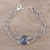 Labradorite pendant bracelet, 'Fascinating Egg' - Labradorite Link Pendant Bracelet from India (image 2b) thumbail