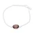Smoky quartz and citrine pendant bracelet, 'Stylish Sparkle' - Smoky Quartz and Citrine Pendant Bracelet from India