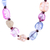 Glass and garnet beaded necklace, 'Passionate Fusion' - Handcrafted Glass and Garnet Beaded Necklace from India (image 2c) thumbail