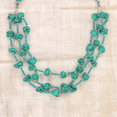Beaded long strand necklace, Blissful Fascination