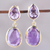 Gold plated amethyst dangle earrings, 'Dip Into Lavender' - Gold Plated Amethyst Dangle Earrings from India (image 2) thumbail