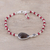 Multi-gemstone pendant bracelet, 'Colorful Elegance' - Multi-Gemstone Pendant Bracelet from India (image 2b) thumbail