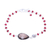 Multi-gemstone pendant bracelet, 'Colorful Elegance' - Multi-Gemstone Pendant Bracelet from India (image 2c) thumbail