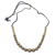 Halskette aus Keramikperlen - Goldfarbene Halskette aus Keramikperlen aus Indien