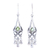 Peridot chandelier earrings, 'Grace and Elegance' - Sterling Silver and Green Peridot Chandelier Earrings thumbail