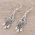 Peridot chandelier earrings, 'Grace and Elegance' - Sterling Silver and Green Peridot Chandelier Earrings (image 2b) thumbail
