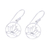Sterling silver dangle earrings, 'Delightful Lotus' - Sterling Silver Lotus Dangle Earrings from India (image 2c) thumbail