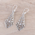 Sterling silver dangle earrings, 'Delightful Kites' - Kite-Shaped Sterling Silver Dangle Earrings from India (image 2b) thumbail