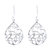 Sterling silver dangle earrings, 'Garden Delight' - Openwork Sterling Silver Dangle Earrings from India thumbail