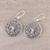Sterling silver dangle earrings, 'Arbor Majesty' - Tree Motif Sterling Silver Dangle Earrings from India (image 2b) thumbail